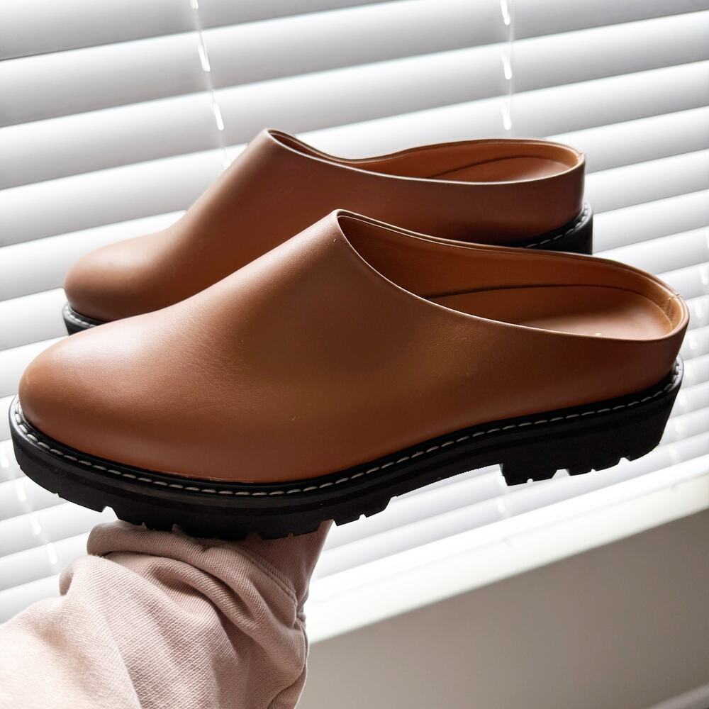 NEW Jenni Kayne Leather Lug Mule Canyon Size 41 - Picture 3 of 6